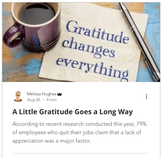 A little Gratitude goes a long way
