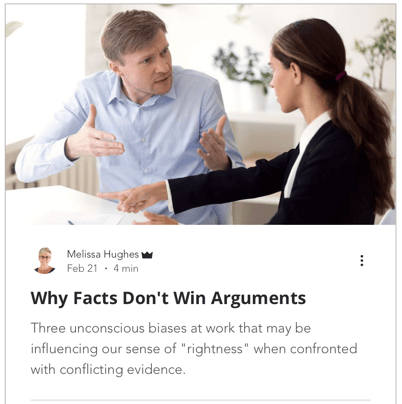 Why Facts Dont Win Arguments Blog Melissa Hughes