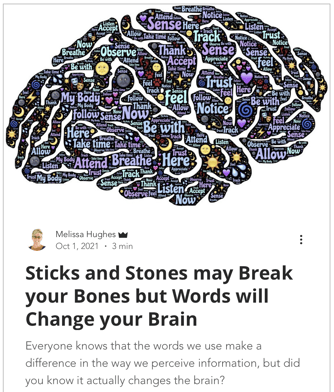 Words will Change Your Brain
