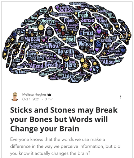 Words will Change Your Brain
